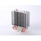 Aluminum Fin Heat Sink With Copper Pipe 99.5% Purity Stamping Power