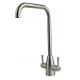 Advanced Morden Kitchen Brushed Finish Steel Waterfall Taps Basin Dual Waterfall Taps Faucet