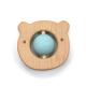 Non Toxic Bear Shaped Movable Ball Silicone Teether Safe For Baby
