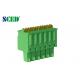 3.50mm PCB Screwless Terminal Block With Plug , Double Levels , 300V 8A