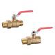 3308 3309 Brass Ball Valve DN15 DN20 DN25 DN32 Stem Packing Nut Design with Flexible Male threaded Pipe Connection End
