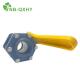 Customization Plastic Poly Polypropylene Bolted Black Body Ball Valve with Yellow Handle 2
