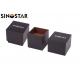 Black MDF Gift Single Watch Box Packaging Screen Printing Recyclable With Pillow