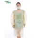 Non Sterile Disposable SMS Nonwoven Isolation Gown With Elastic Wrist