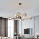 Nordic Fancy LED Modern Blown Glass Ball Bedroom Chandelier Home Decoration