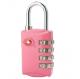 Zinc Alloy TSA 4-digital  travel lock& pink Tsa Luggage Lock& 67.8g Tsa Bag Number Lock