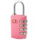 Zinc Alloy TSA 4-digital  travel lock& pink Tsa Luggage Lock& 67.8g Tsa Bag Number Lock