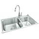 Brushed Custom Kitchen Sink Contemporary Style Small Project Sink Brush Finishing