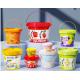 Customized White Plastic Storage Bucket Reusable For Food