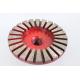 3 Inches 24 - Segment Diamond Cup Wheel No Jumping During Grinding Long Work Life