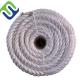 3 Strand Twisted Nylon Rope White Color Soft Rope For Marine Using