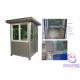 Steel Security Guard House Portable Building Post Prefab Home Antisepsis Spraying Treatment