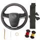 PU Leather Car Black Steering Wheel Cover For Opel Astra J 2010 2011 2012 2013 2014 2015 Insignia 2009 2010 2011 2012 2013