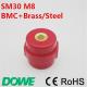 SM30 M8 brass insert low voltage busbar insulator standoff insulator