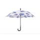Polyester / Pongee Fabric Women'S Stick Umbrellas , Rain Stick Golf Umbrella