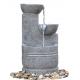Granite Color 3 Tier Outdoor Water Fountains CE / GS / TUV / UL Approved