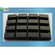 Black Conductive 16 Keys Matrix 50 Degree Silicone Rubber Keypad