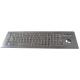 102 keys IP65 Dynamic Washable Stainless Steel Industrial Keyboard With Trackball