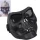 Protective Paintball Face Mask / Tactical Skull Mask With Metal Mesh Eye Shield