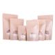 Stand up Craft Paper food Zipper Plastic Bag With Transparent Window