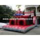 Red Color Inflatable Obstacle Challenges Games In Spiderman Style