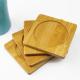 9cm Blank Bamboo Coasters Round Square Bamboo Plant Saucer European Style Mat