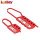 Customized PP Nylon 1 And 1.5 Safety Lockout Hasp With 6 Holds Locks