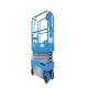 Stationary Self Propelled Hydraulic Scissor Lift Upright Type Blue Color Long Service Life