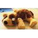 Ultra Supple PP Cotton Big Stuffed Custom Plush Toy Brown Sleeping Dog