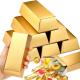 Gold Bars Fake Bar Gift Box Golden Party Favor Chocolate Gold Coins Foil Treasure Brick Paper Boxes Halloween Party