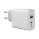 240V 45W QC 3.0 Wall Plug Power Supply Adapter For Euro Usb C 2m Cable