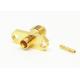 Female 2 Holes Flange Mount SMA RF Connector Gold Plated 50Ohm