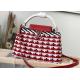 Rattan Weaving Handmade Crossbody Bag , Red Handmade Rattan Bag