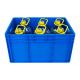 Orange Plastic Stackable Turnover Moving Boxes for Heavy Duty Spare Part Crate Storage