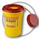 1 Litre Sharps disposal container, Sliding Lid, Red,Sharps Container  | WinnerCare