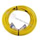 Yellow 24 Strand Pre Terminated Multimode Fiber Optic Cable