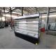 Fruit Vegetable Display Multideck Open Chiller Supermarket Showcase With Plug