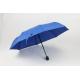 21 inch royal blue auto open close umbrella with black rubber coating plastic handle