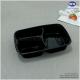 Plastic 3 Compartments Bento Box-Disposable Food Storage Containers-Disposable Plastic Containers-Disposable Lunch Boxes