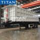 50/60 ton tipper container trailer light weight tip trailer price