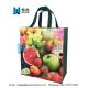 Fruit printing Promotional Ultrasonic Non woven Supermarket Shopping Bags