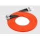 FC To ST Duplex OM3 0.9mm 1m Multimode Fiber Optic Patch Cord