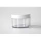 Round Thick Wall Face Cream Jars 150g , Clear PET Plastic Cosmetic Cream Containers