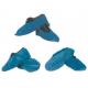 Cpe / Pe Non Woven Shoes Cover Blue Color 100pcs / Polybag