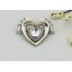 Heart Shaped Small Shoe Buckles , Plastic High Heel Shoes Buckles Accessory