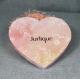 Heart Shape Cardboard Gift Packaging Boxes Pink Color 157gsm Coated Art Paper
