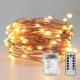 10 Meters Warm White Indoor and Outdoor Copper Wire waterproof String Lights for Christmas Holiday Party