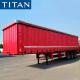 3 Axle 40 Ton PVC Tarpaulin Side Curtain Van Trailer for Sale