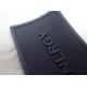 Shiny Black TPU Custom Clothing Patches Size 3*4.5cm Wear Resistance