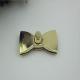 Simple custom shiny gold butterfly bow pattern zinc alloy fashion locks for purse